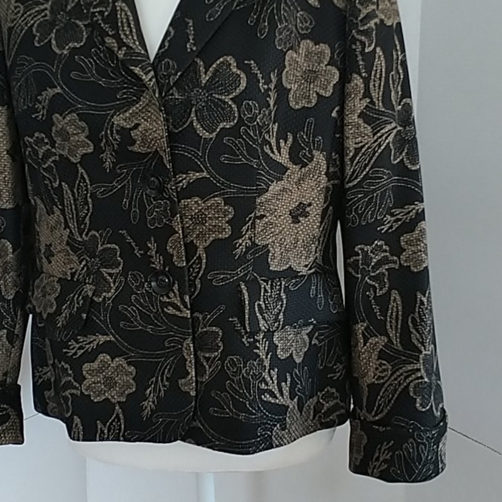 Evan-Picone Black Gold suit jacket/Blazer, Sz 12 - Picture 3 of 11